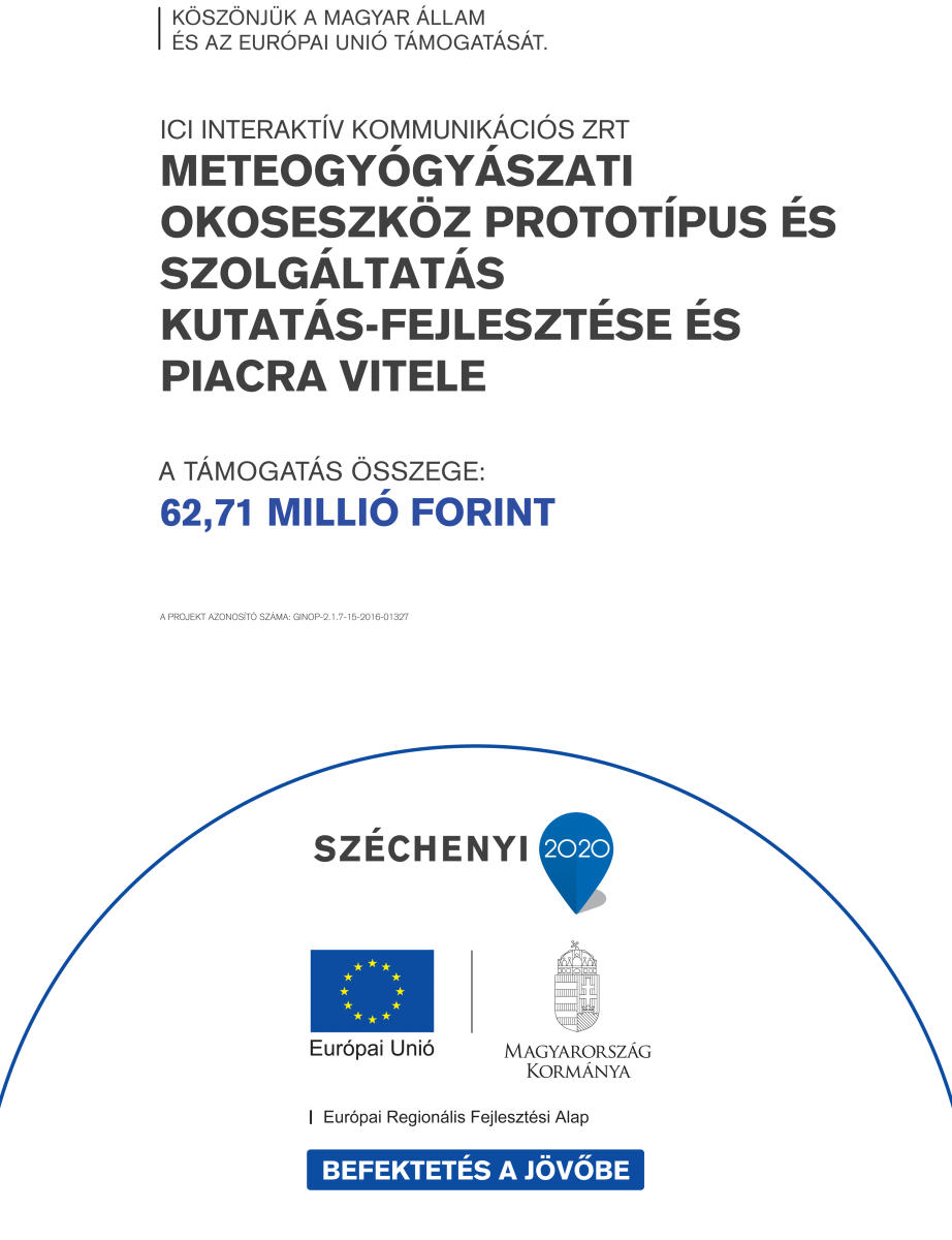 Meteogyógyászati okoseszköz prototípus és szolgáltatás kutatás-fejlesztése és piacra vitele